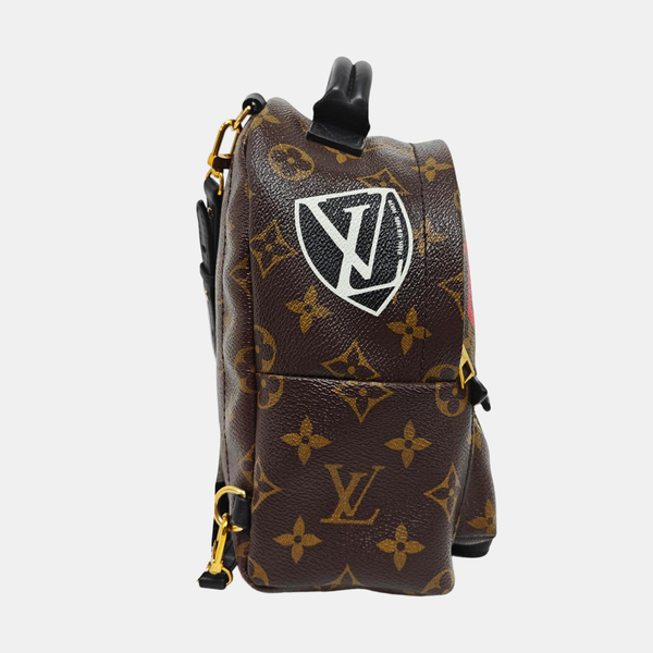 PALM SPRINGS Mini Monogram Coated Canvas Brown