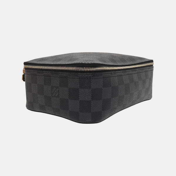 CUBE DE RANGEMENT MM Damier Graphite Coated Canvas Gray