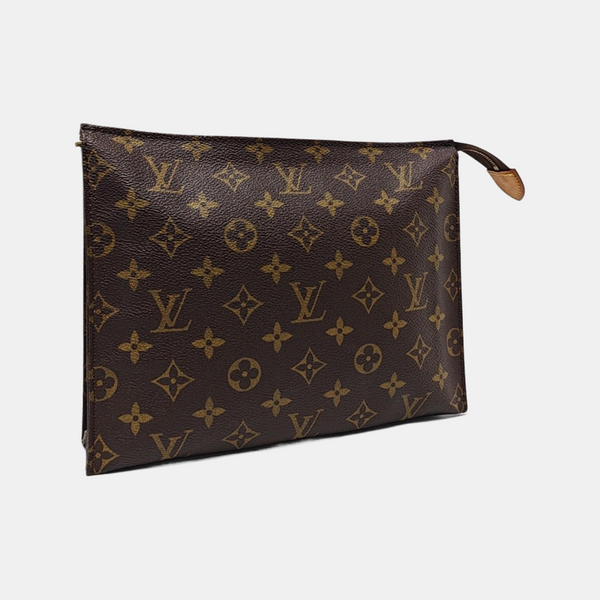 TOILET POCKET 26 Monogram Coated Canvas Brown