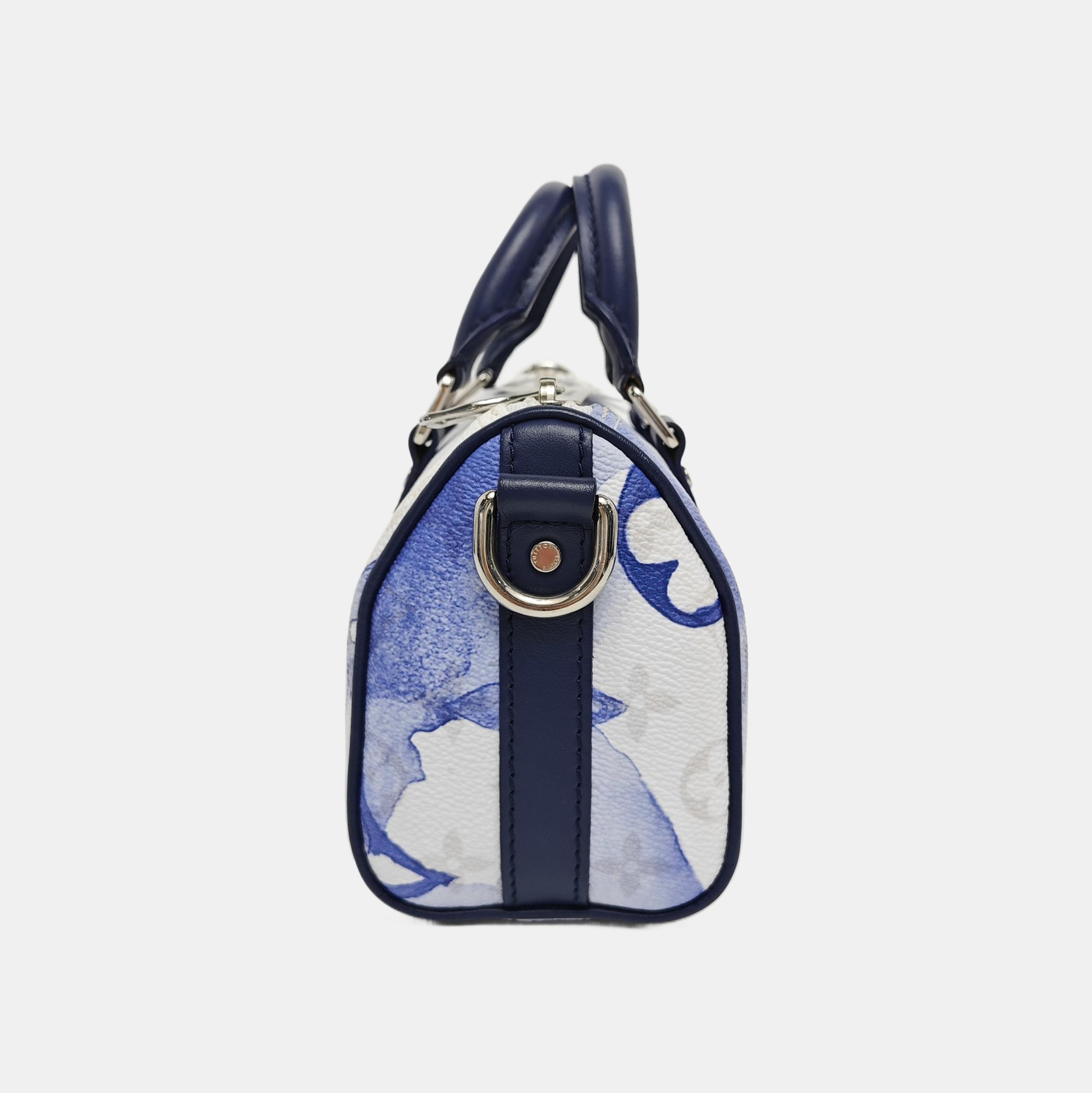 Authenticated pre-owned  KEEPALL Nano Monogram Coated Canvas Blue - Shoulder Bag at Looply