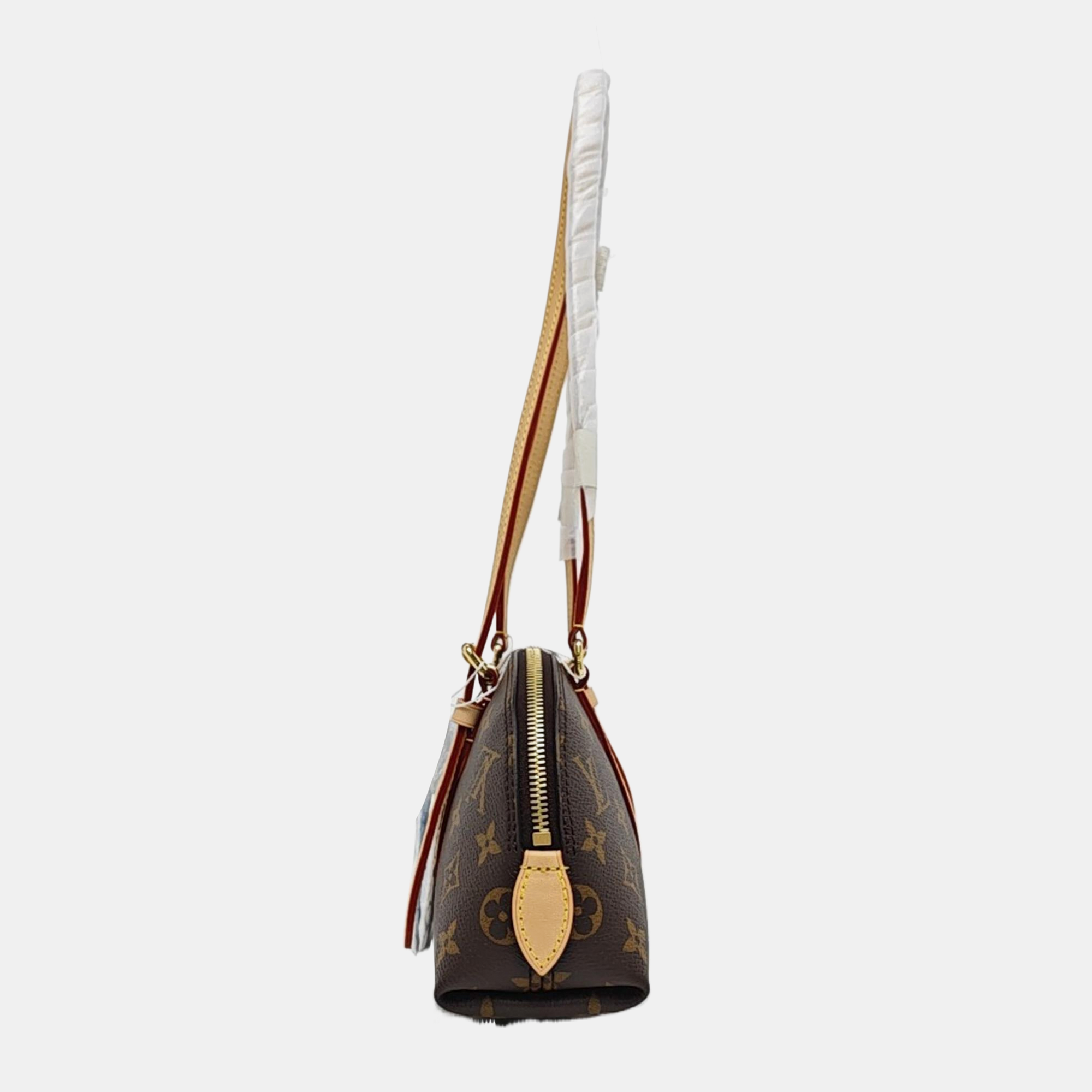 SQUIRE EAST WEST Monogram Coated Canvas Brown