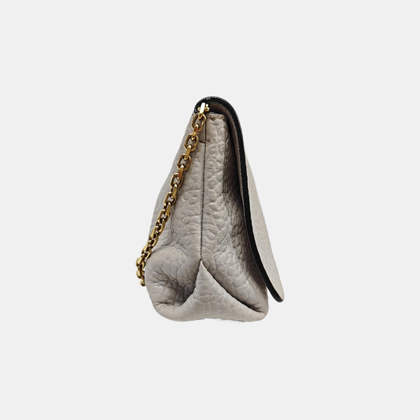 Calfskin Shoulder Bag Gray
