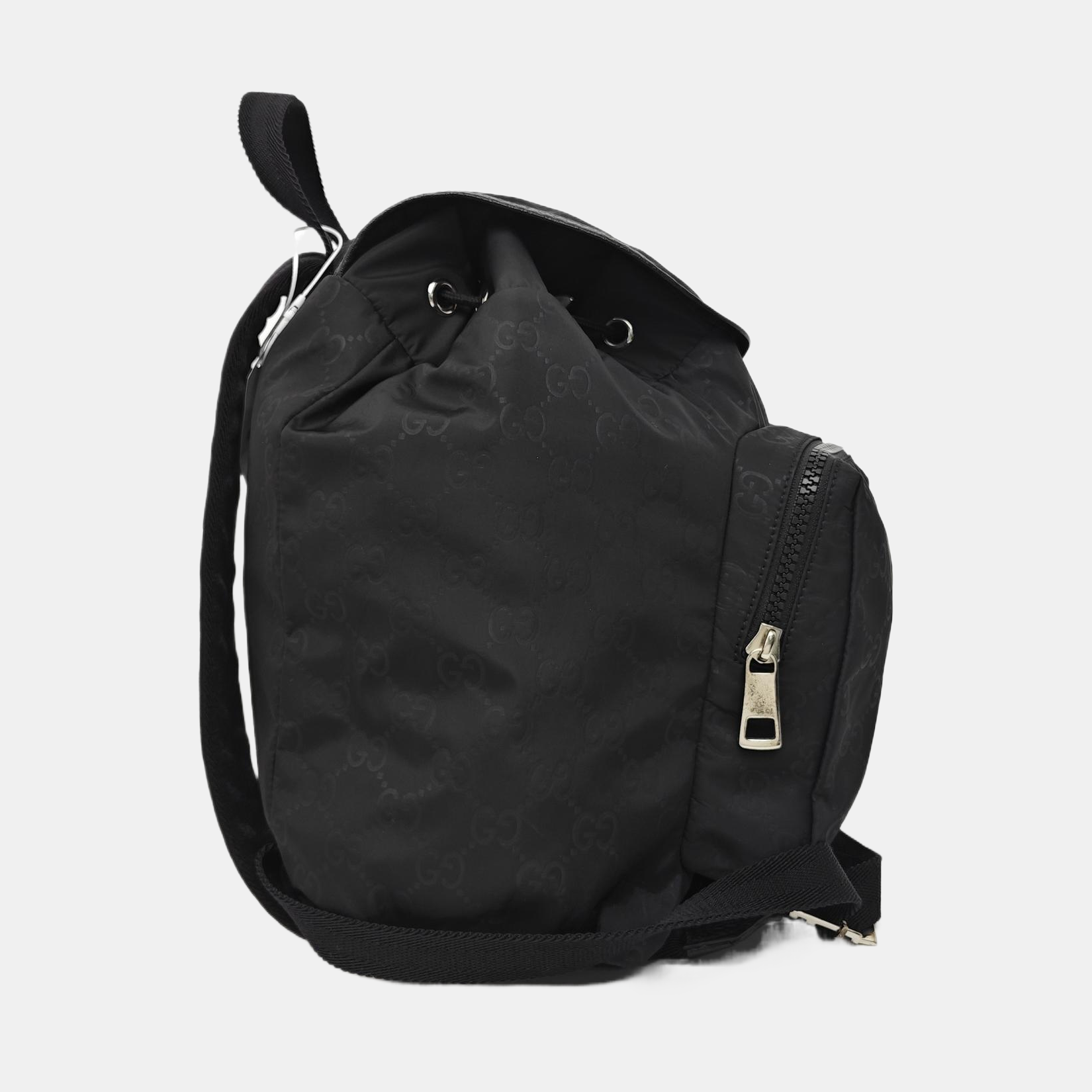 Monogram Nylon Backpack Black