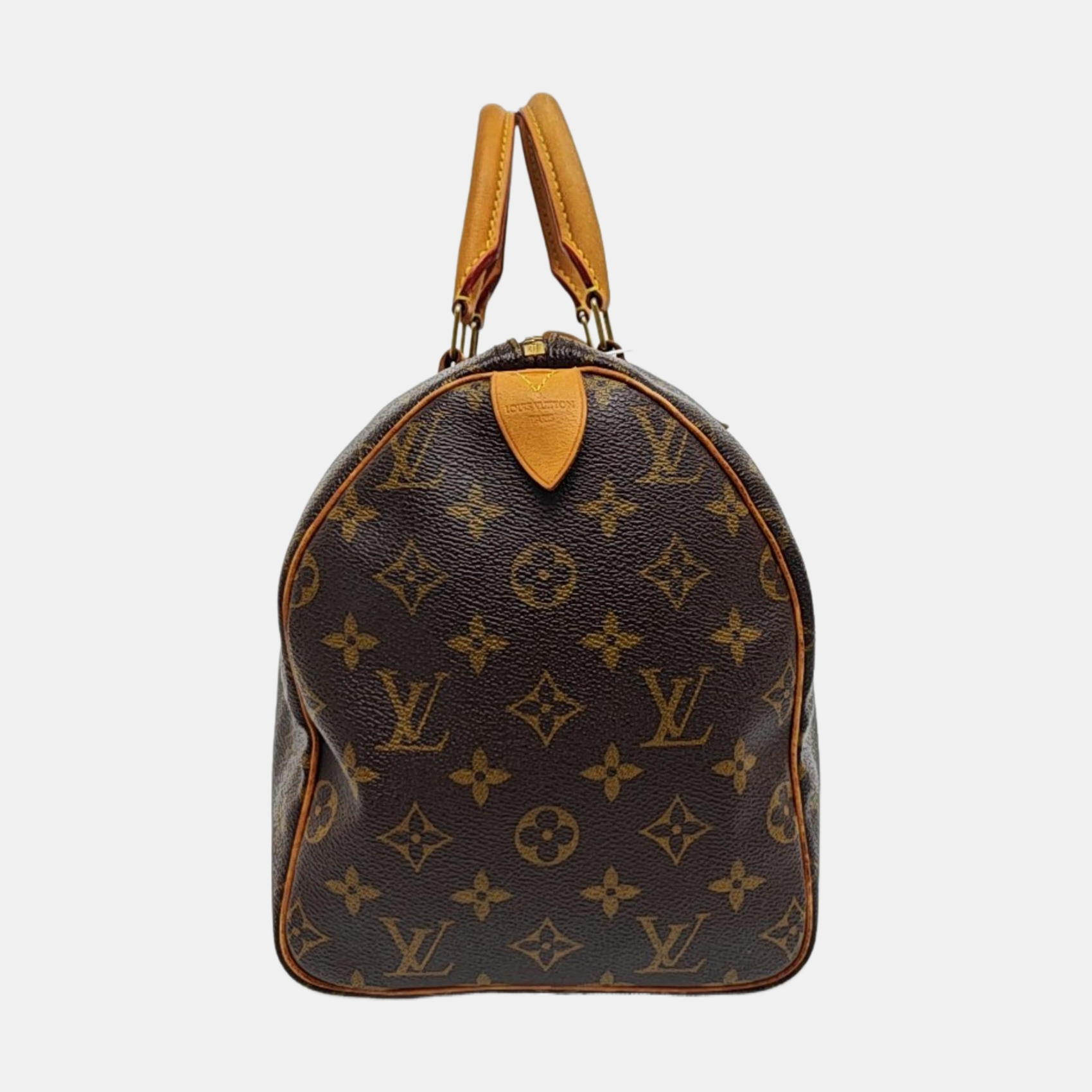 SPEEDY 30 Monogram Coated Canvas Brown