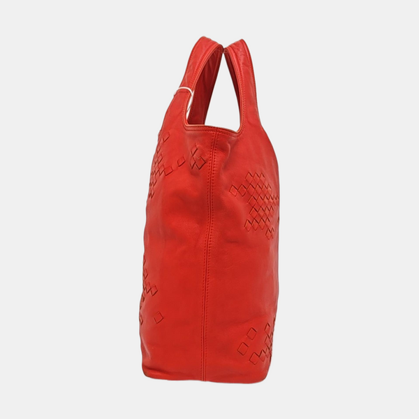 Calfskin Tote Bag Red