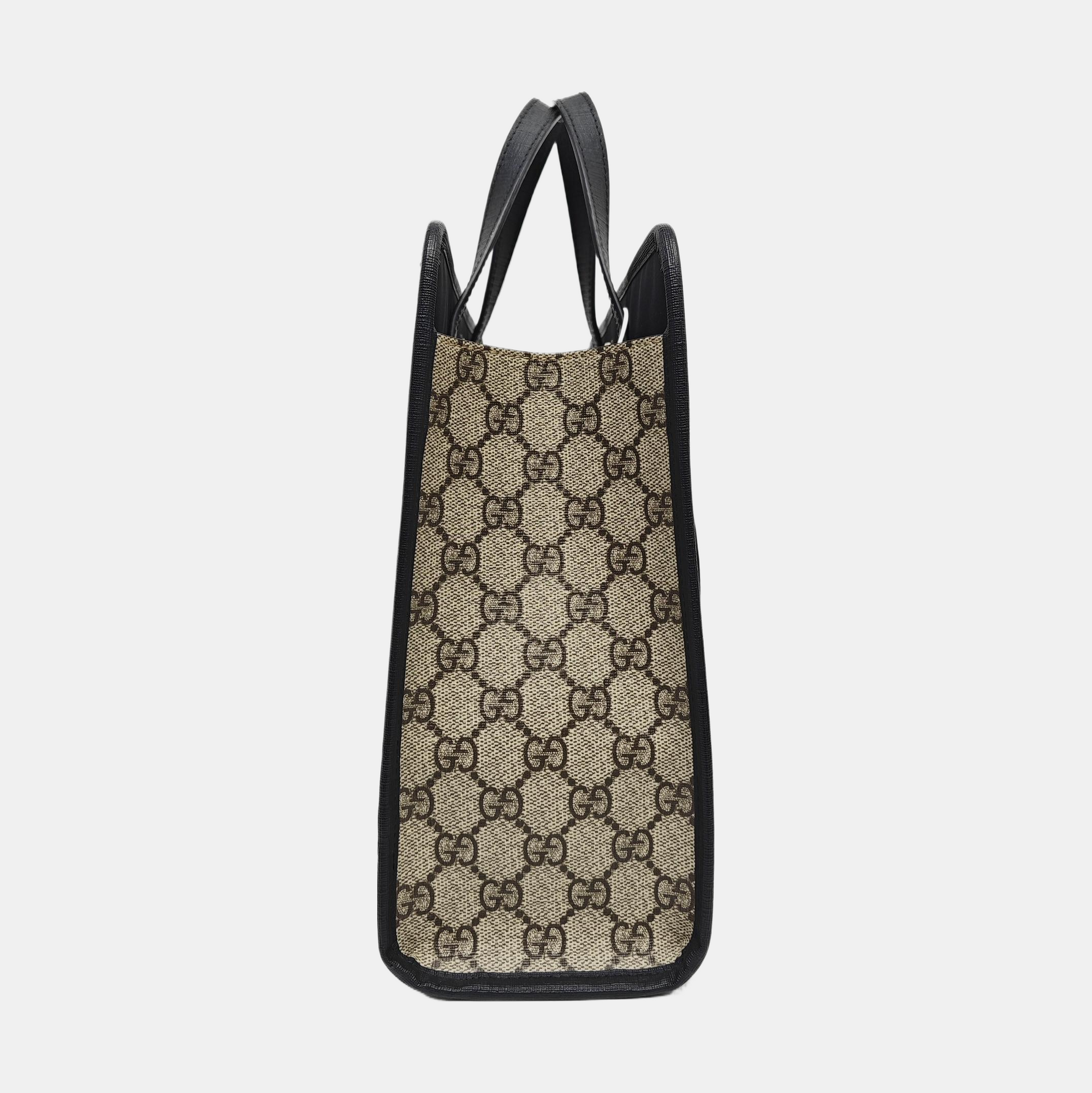 Children’s GG Bucket Monogram Coated Canvas Beige