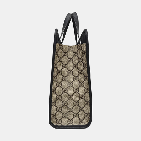 Children’s GG Bucket Monogram Coated Canvas Beige