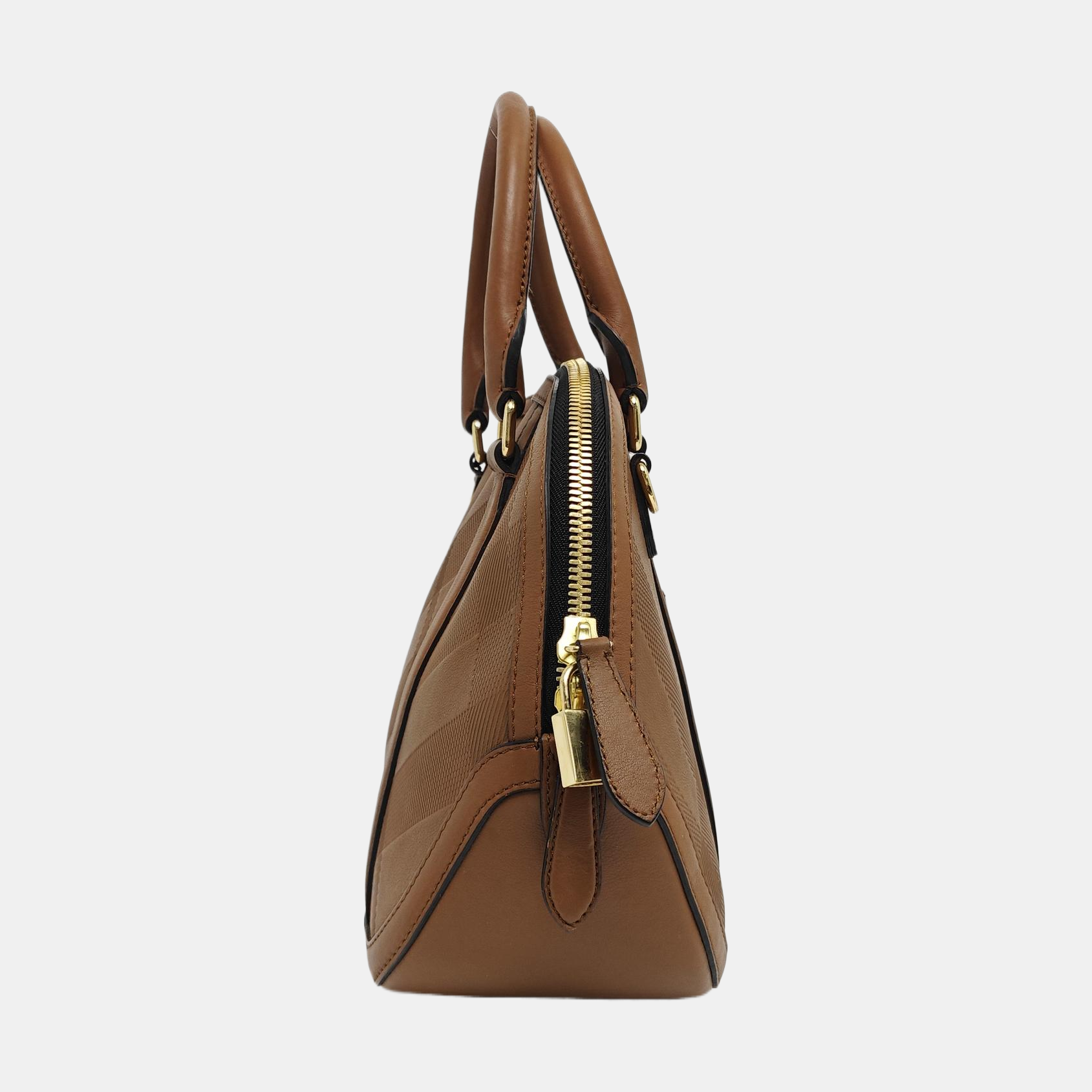 Calfskin Shoulder Bag Brown