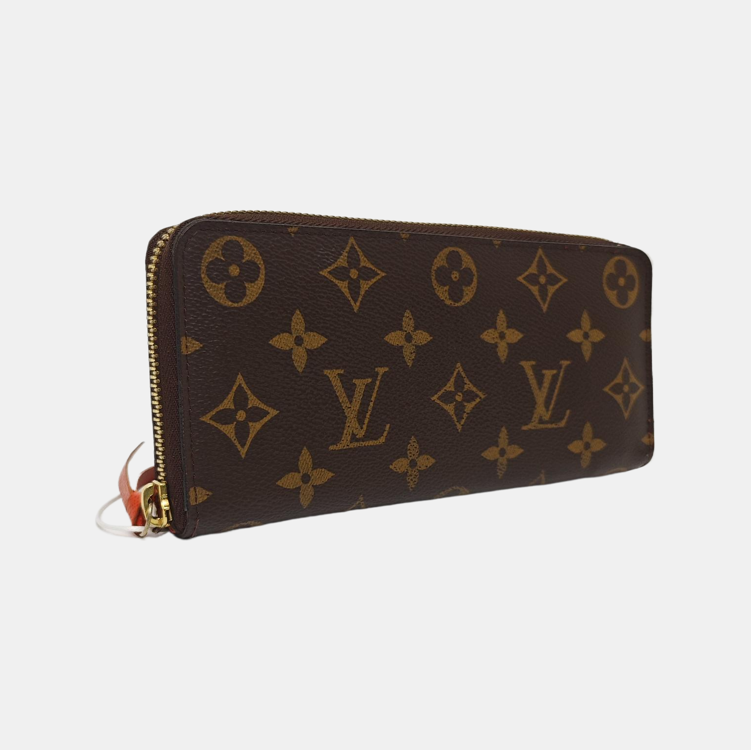 CLÉMENCE Monogram Coated Canvas Brown Wallet