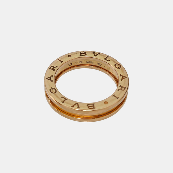 B.ZERO1 18k Rose Gold Ring EU 53