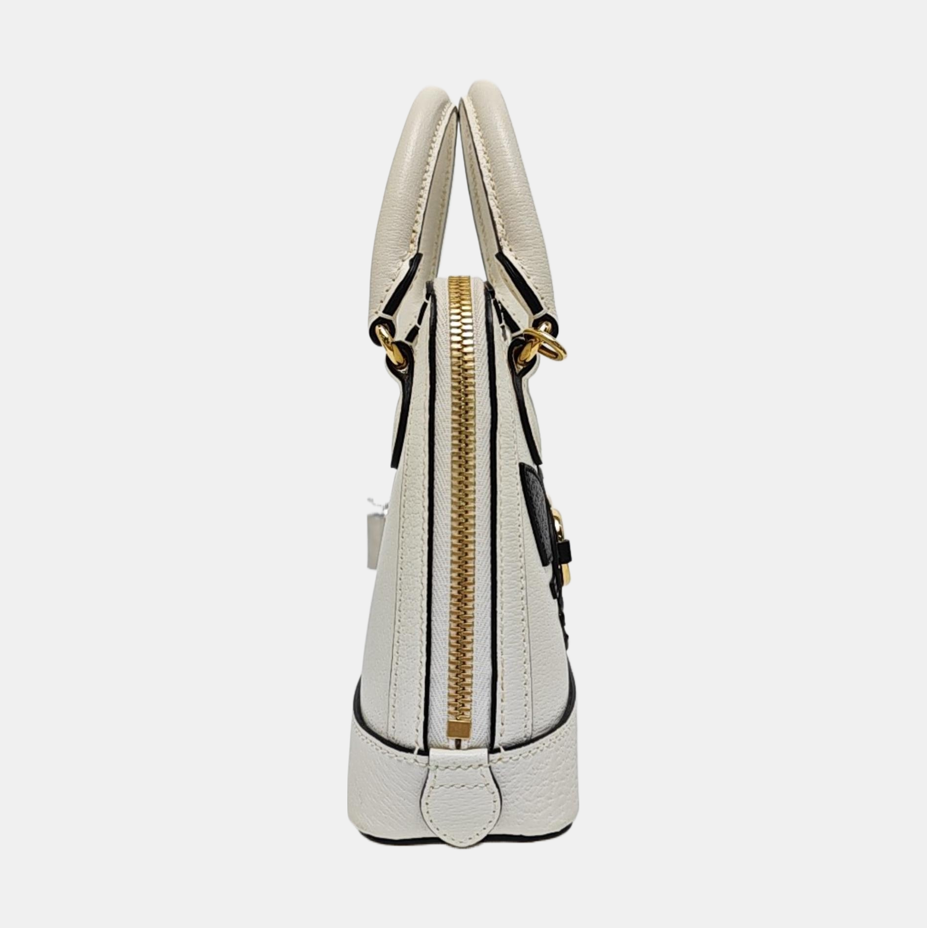 Authenticated pre-owned  Horsebit 1955 Mini Leather White - Shoulder Bag at Looply