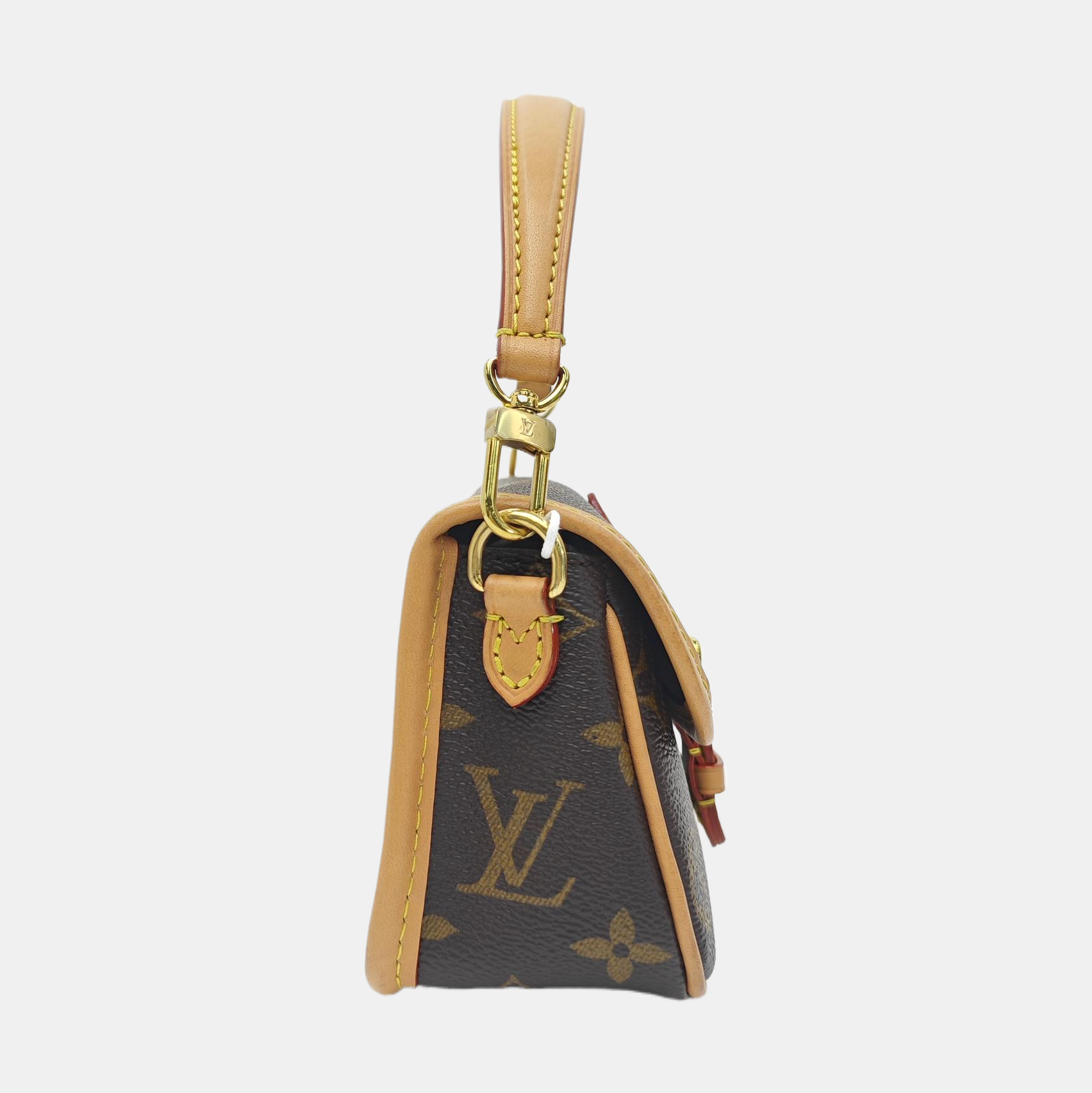 DIANE Nano Monogram Coated Canvas Brown