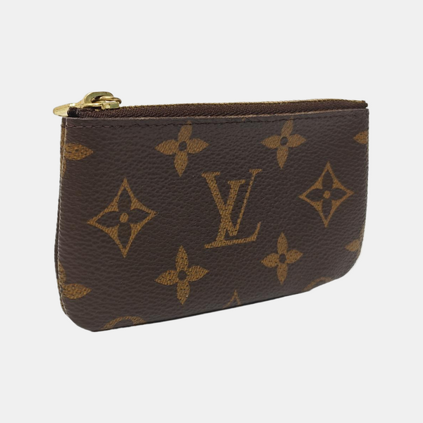 Monogram Coated Canvas Card Holder Brown