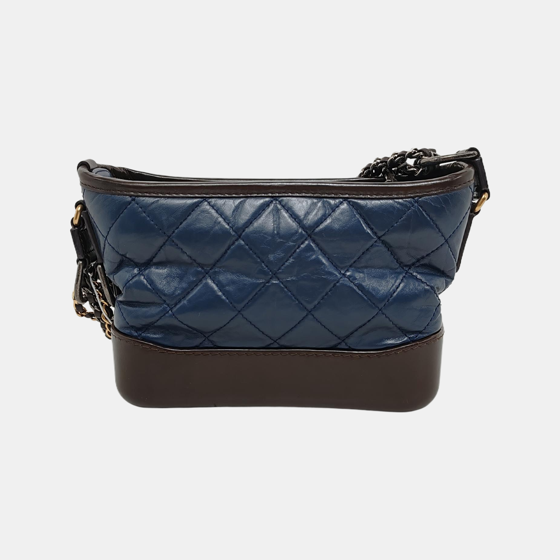 GABRIELLE Small Quilted Calfskin Blue