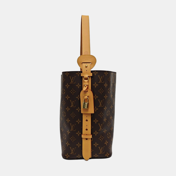 ALL IN GM Monogram Coated Canvas Brown