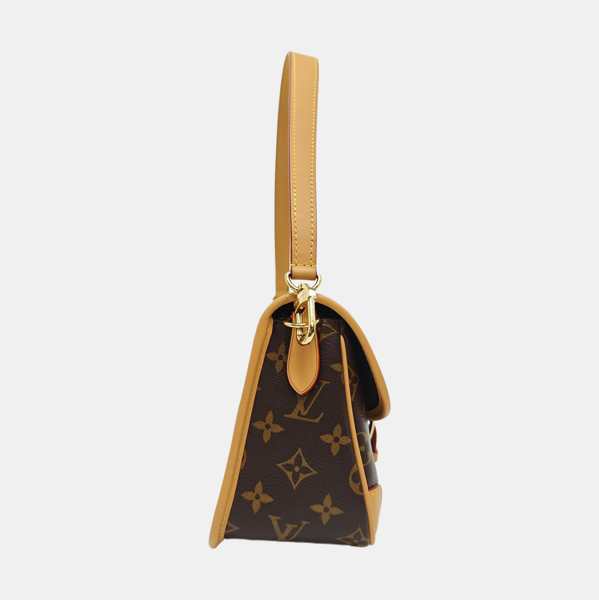 DIANE Monogram Coated Canvas Brown