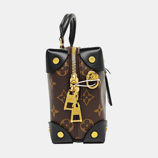 PETITE MALLE Monogram Coated Canvas Brown