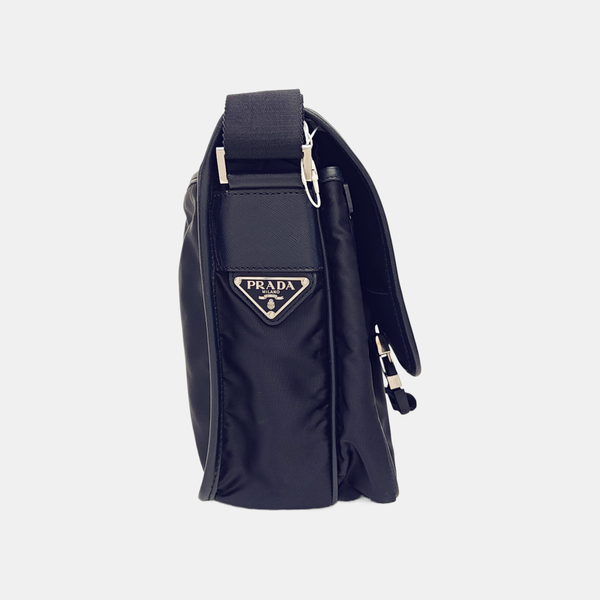 Nylon Shoulder Bag Blue