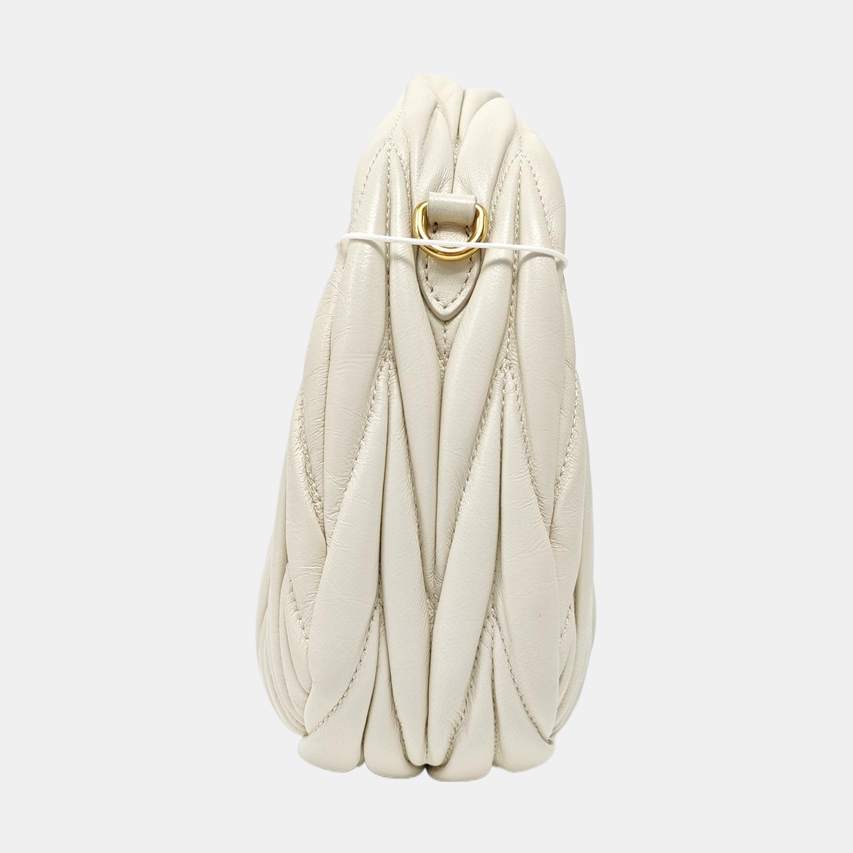 Wander Matelassé Mini Quilted Lambskin White