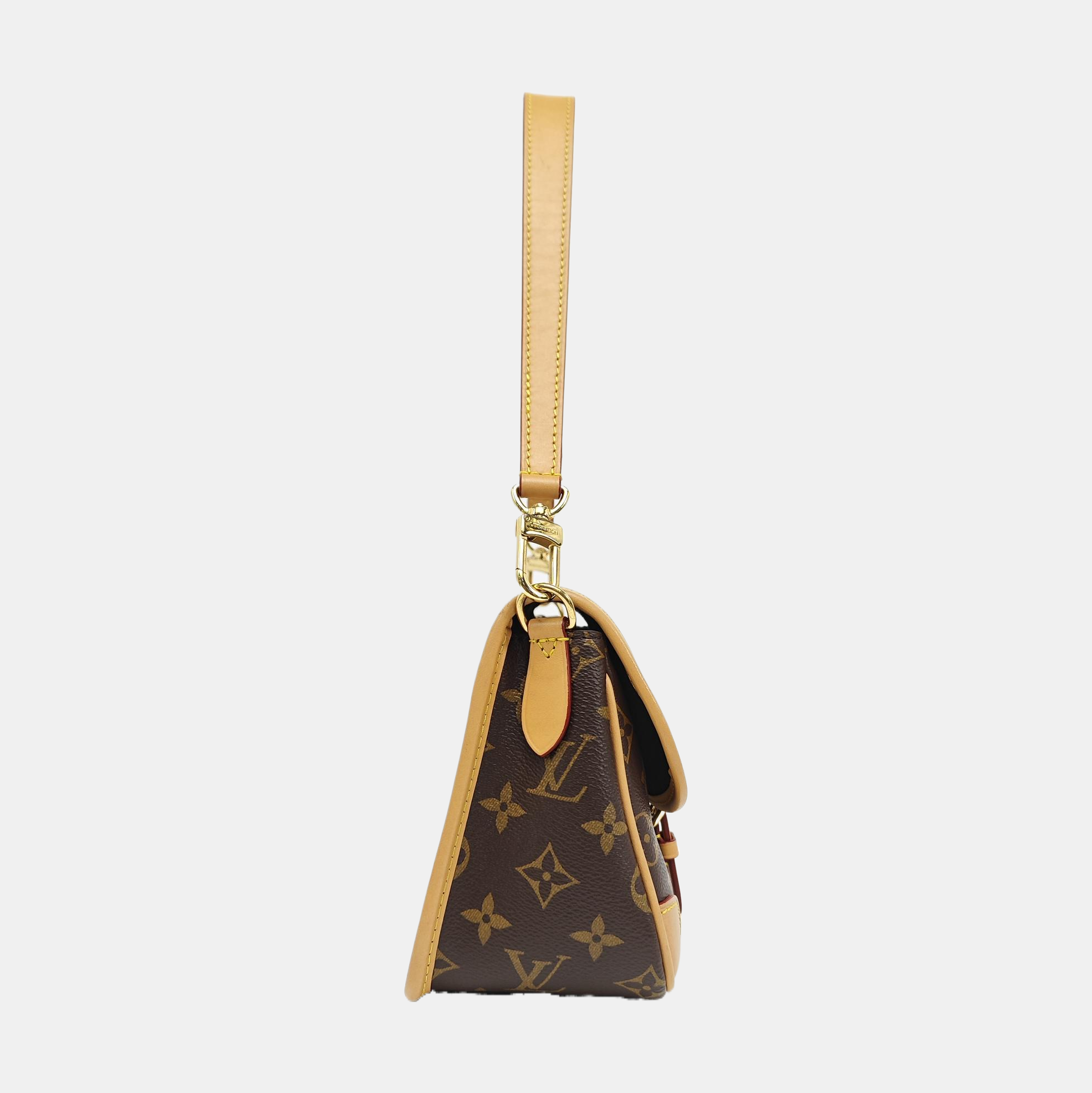 DIANE Monogram Coated Canvas Brown