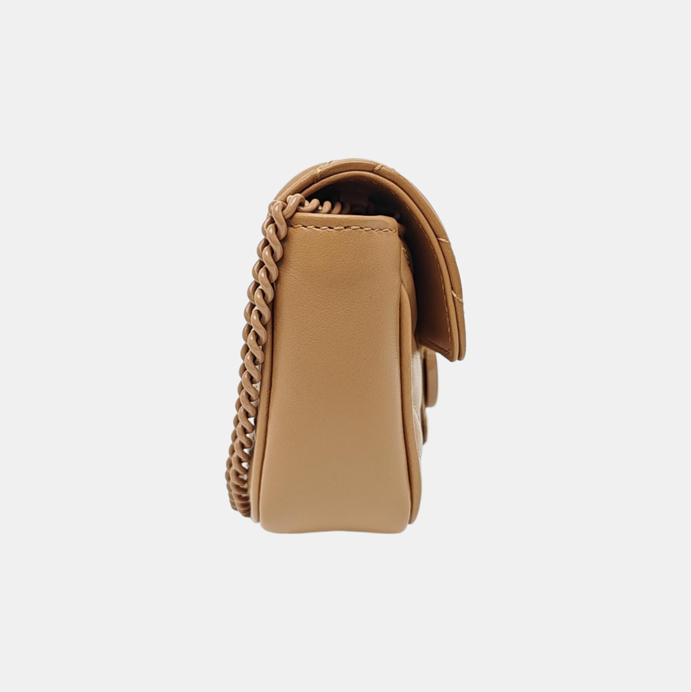 GG Marmont Mini Quilted Calfskin Beige