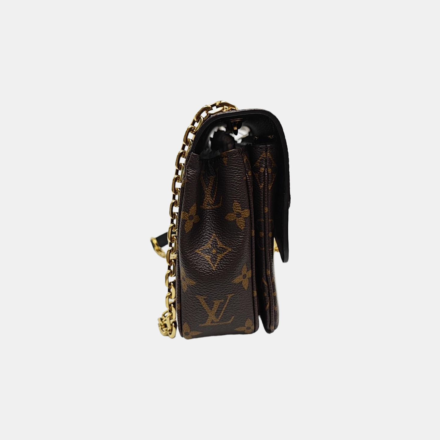 MARCEAU Monogram Coated Canvas Brown