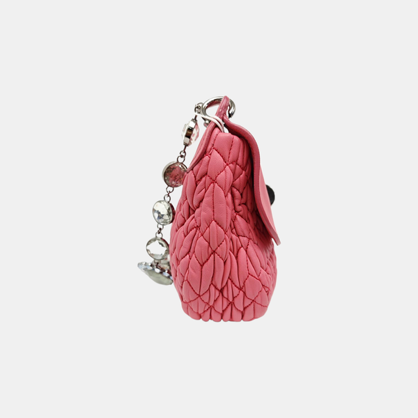 Crystal Quilted Lambskin Pink