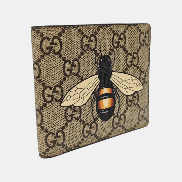 GG Supreme Monogram Coated Canvas Brown Card Holder