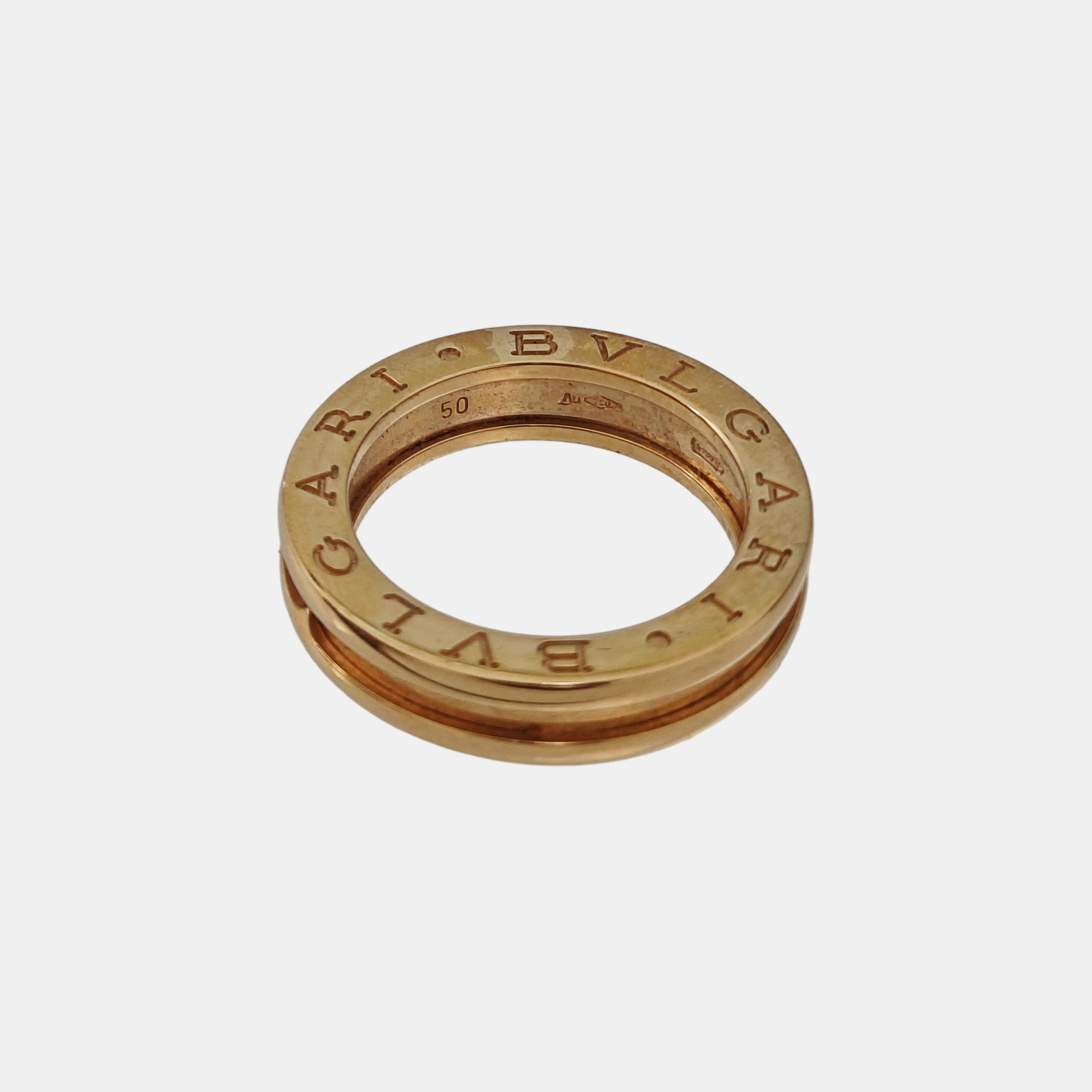 B.ZERO1 18k Rose Gold Ring EU 50