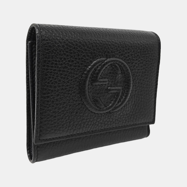 Soho Calfskin Black Wallet