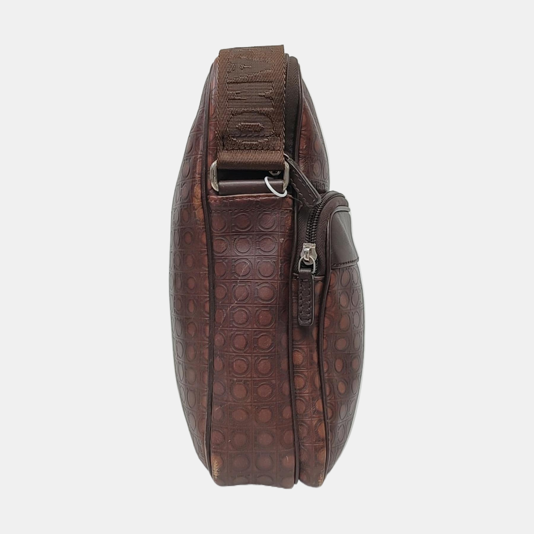 Calfskin Shoulder Bag Brown