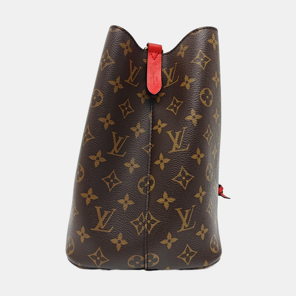 NÉONOÉ MM Monogram Coated Canvas Brown