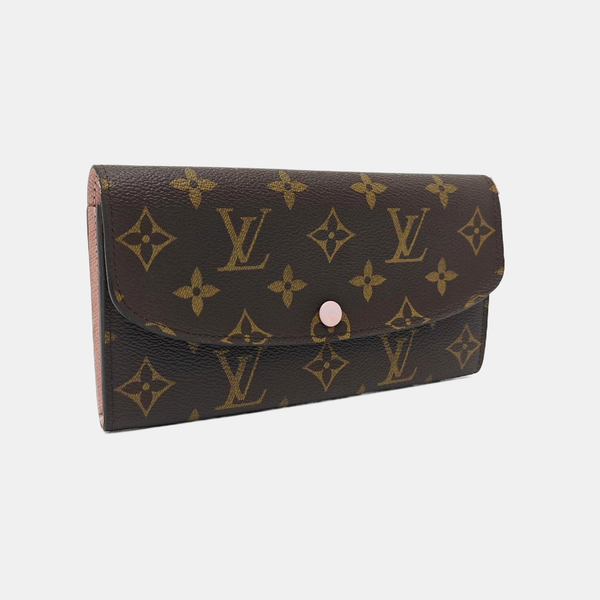 EMILIE Monogram Coated Canvas Brown Wallet