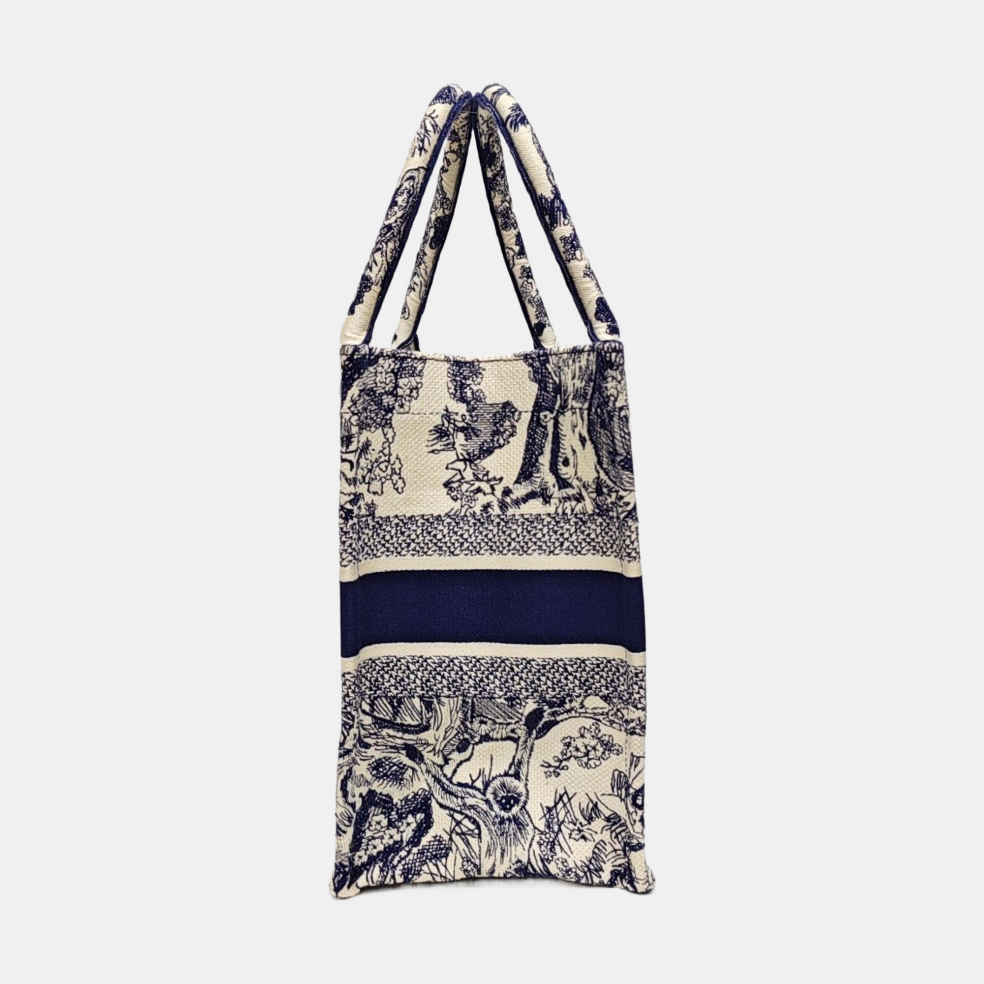 Book Tote Medium Canvas Blue