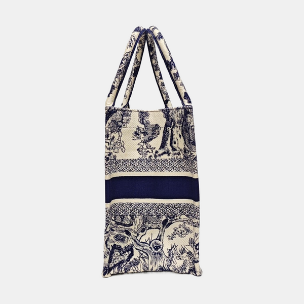 Book Tote Medium Canvas Blue