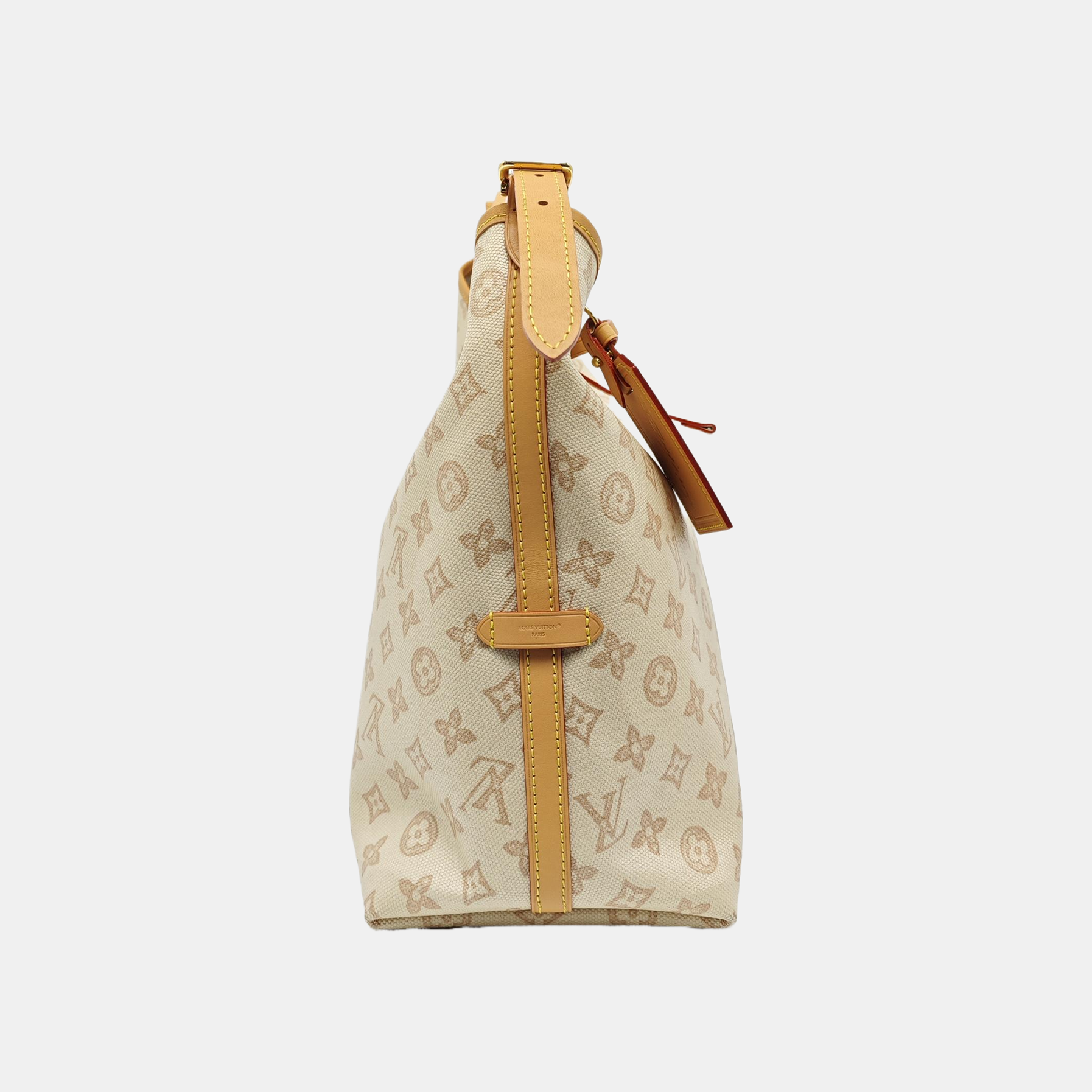 CARRYALL MM Monogram Coated Canvas Beige
