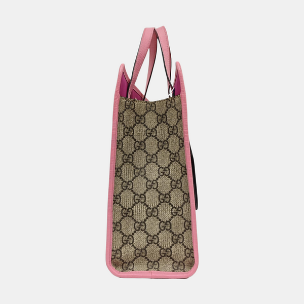 Children’s GG Bucket Monogram Coated Canvas Beige