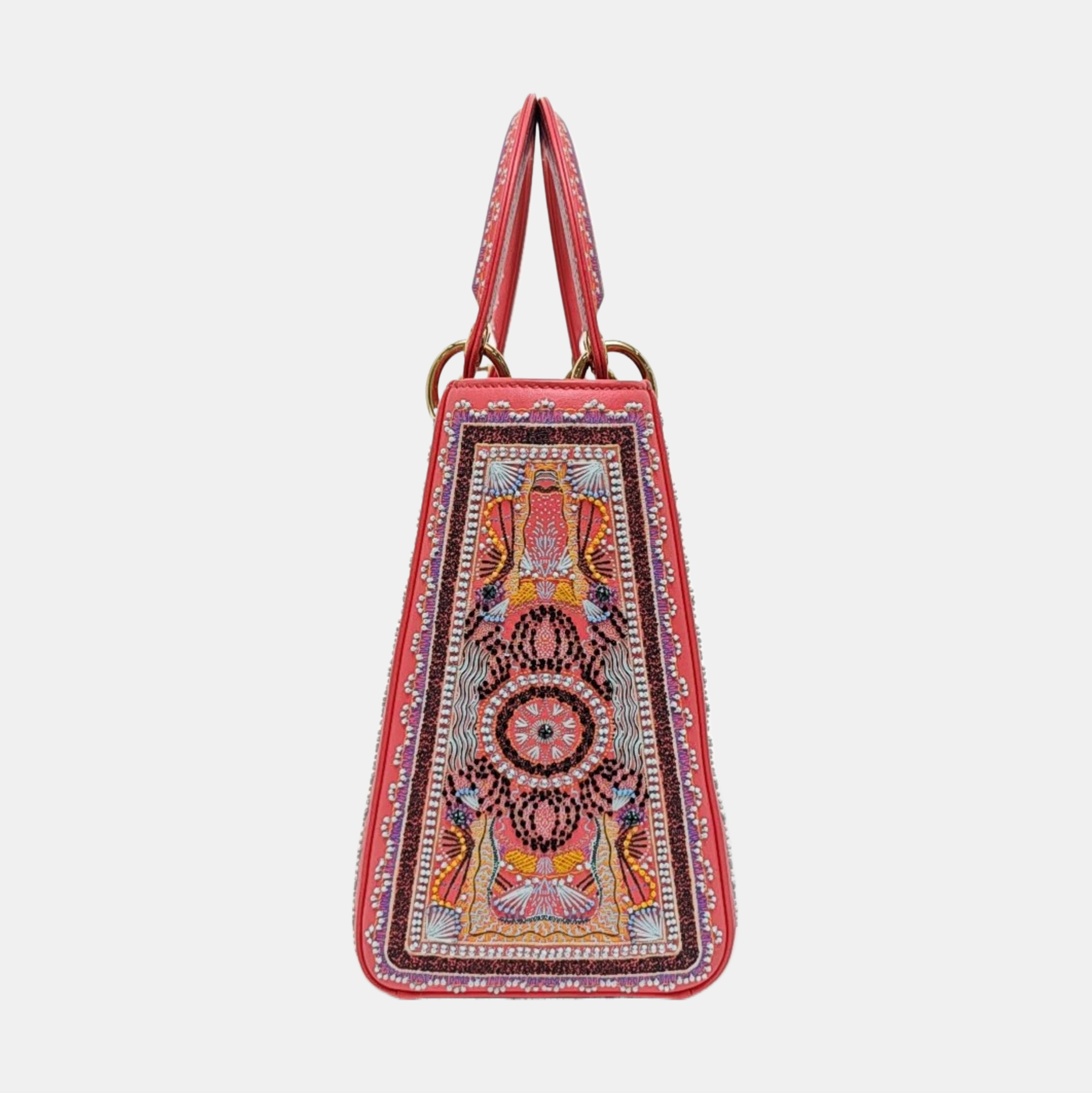 Lady Dior Medium Quilted Fabric Multicolor