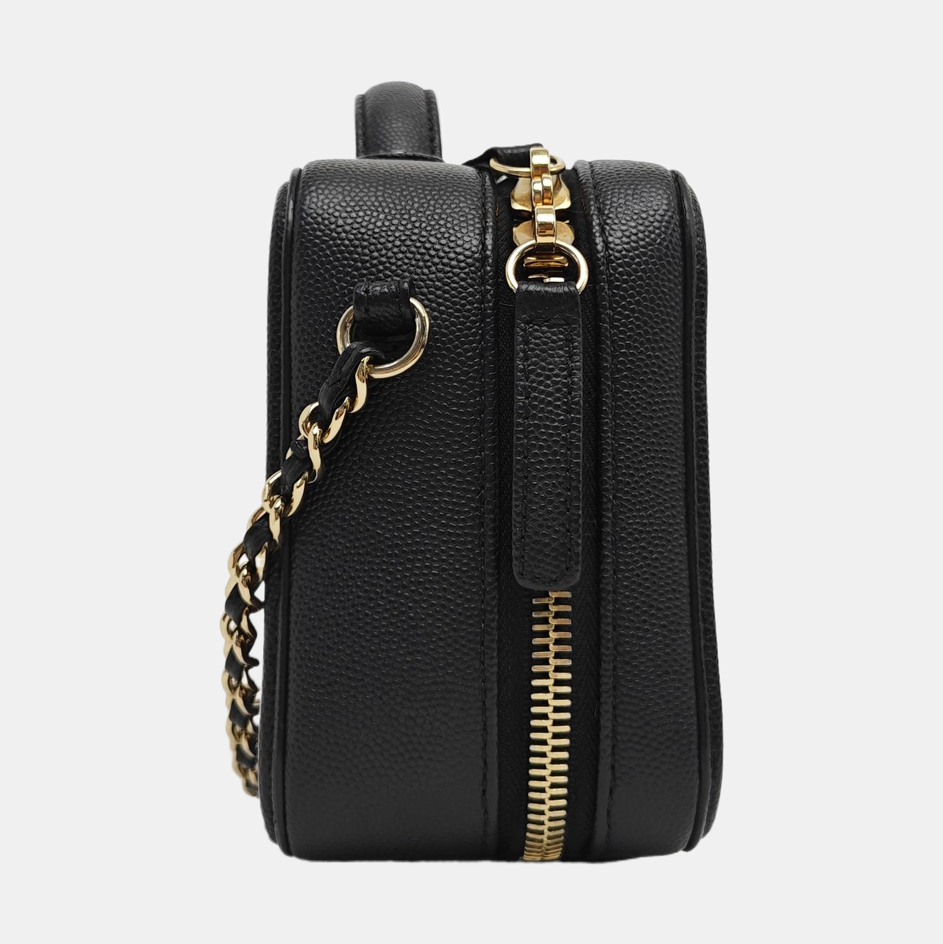 FILIGREE Small Quilted Grained Calfskin Black