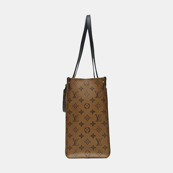 ONTHEGO MM Monogram Coated Canvas Brown