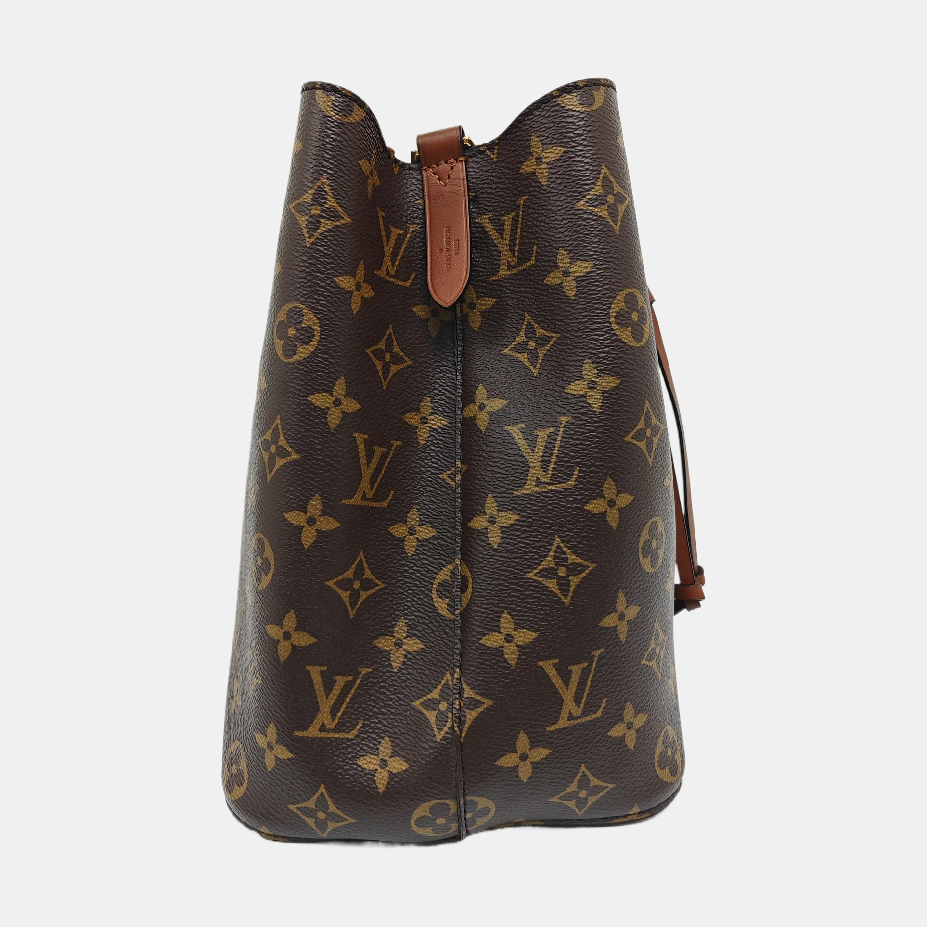 NÉONOÉ MM Monogram Coated Canvas Brown