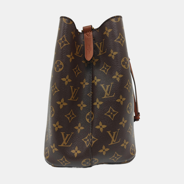 NÉONOÉ MM Monogram Coated Canvas Brown