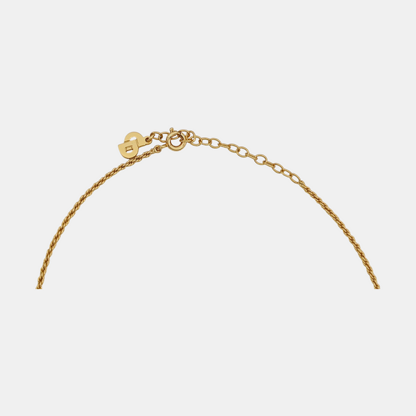 Twist Round Metal Gold Necklace