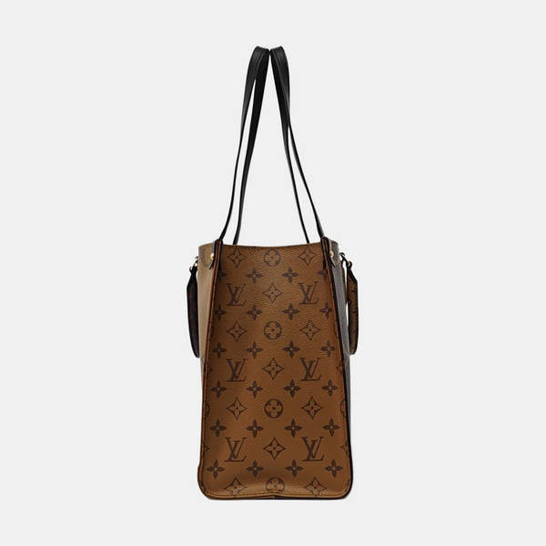 Authenticated pre-owned  ONTHEGO MM Monogram Coated Canvas Brown - Tote Bag at Looply