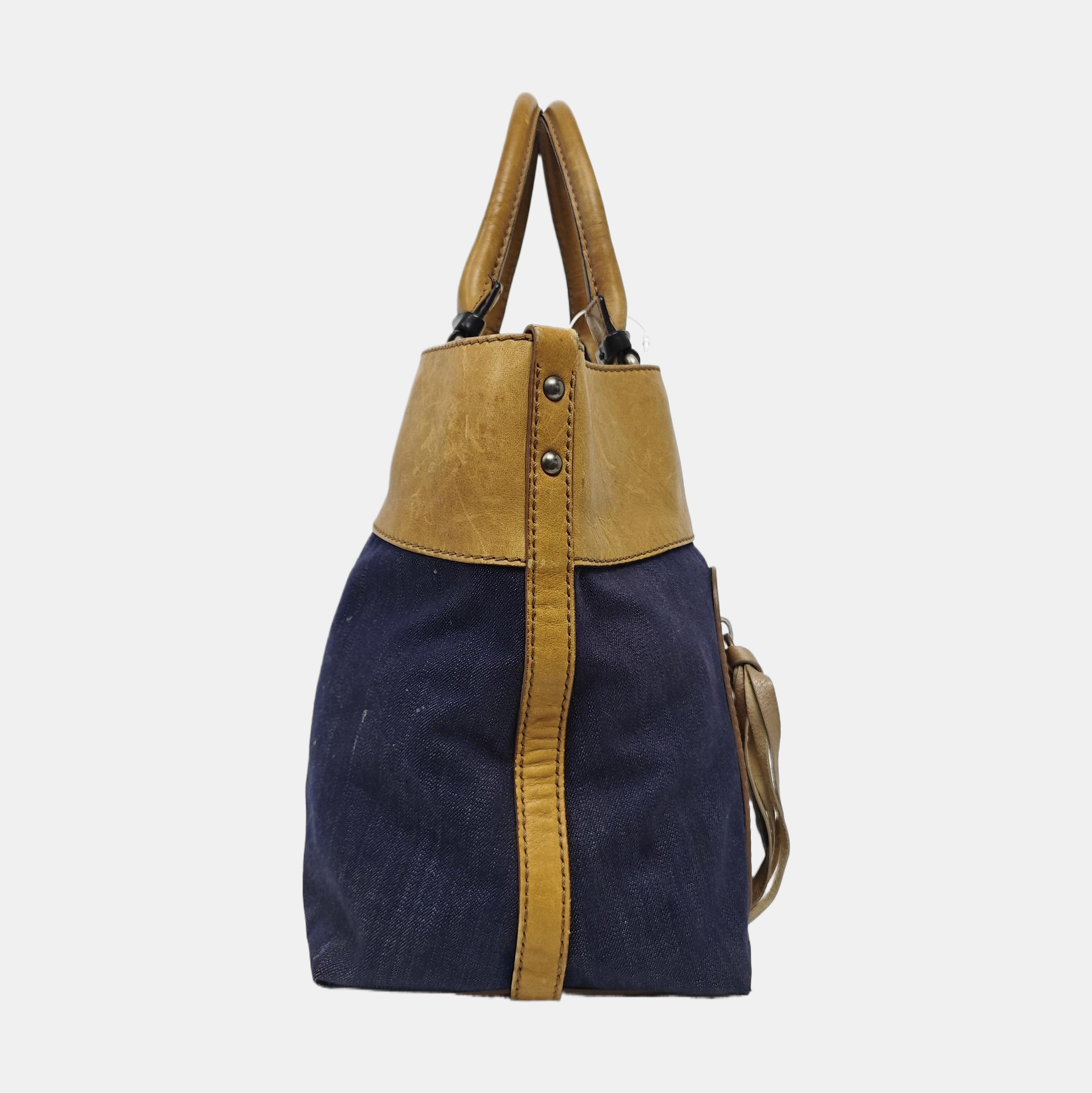 Canvas Top Handle Bag Multicolor