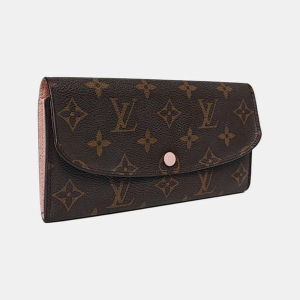 EMILIE Monogram Coated Canvas Brown Wallet