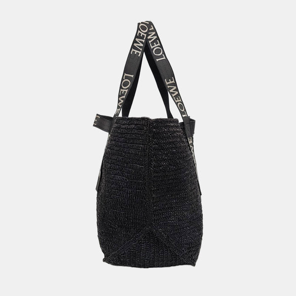 Fold Shopper Super Mini Straw Black