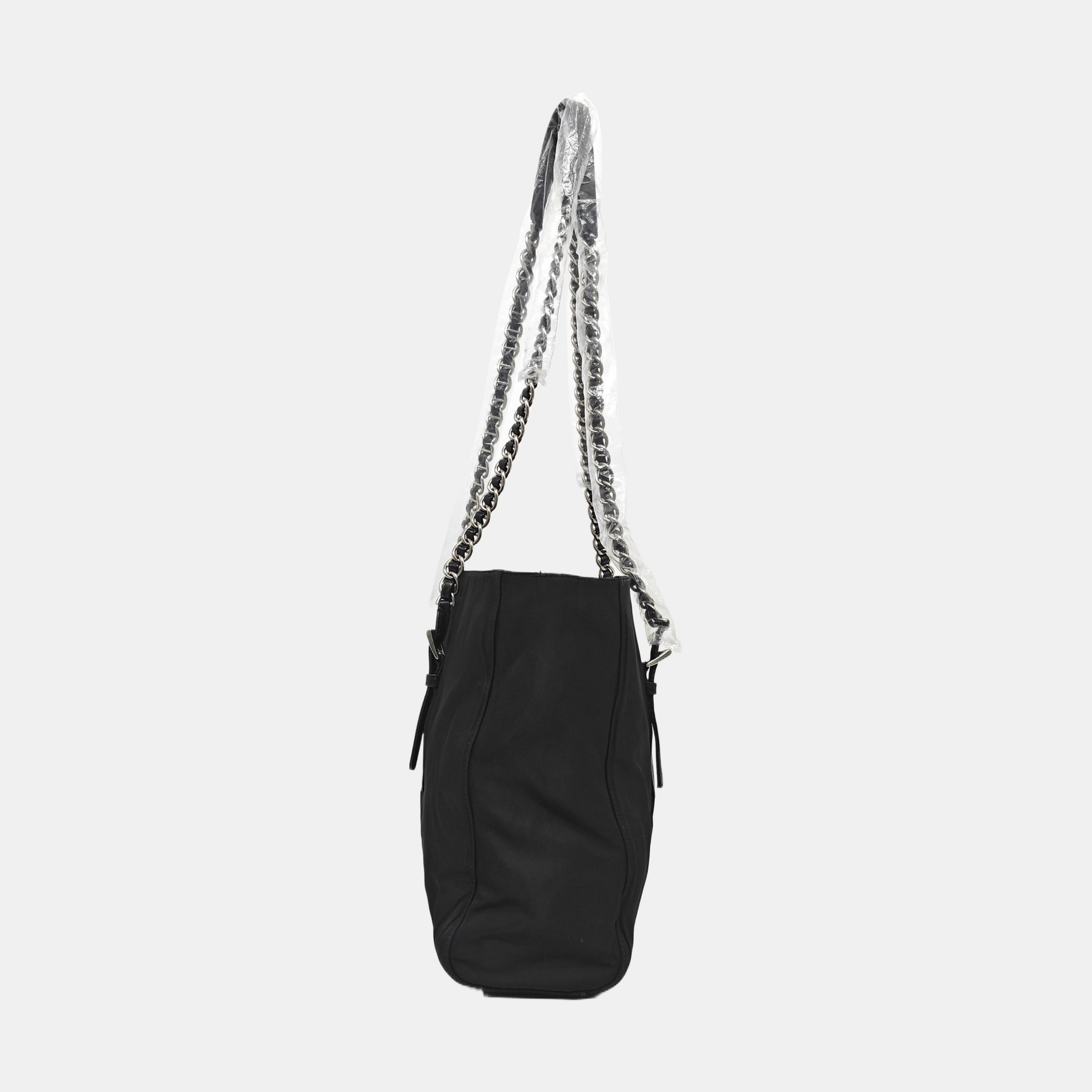 Nylon Shoulder Bag Black