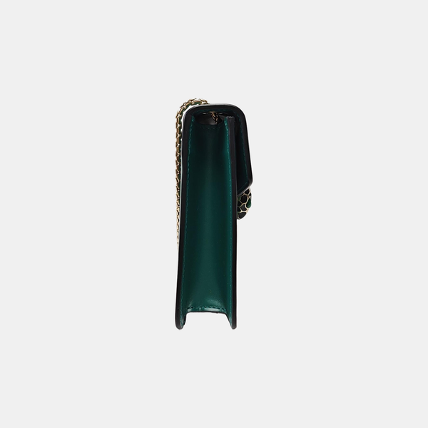 SERPENTI FOREVER Small Quilted Calfskin Green