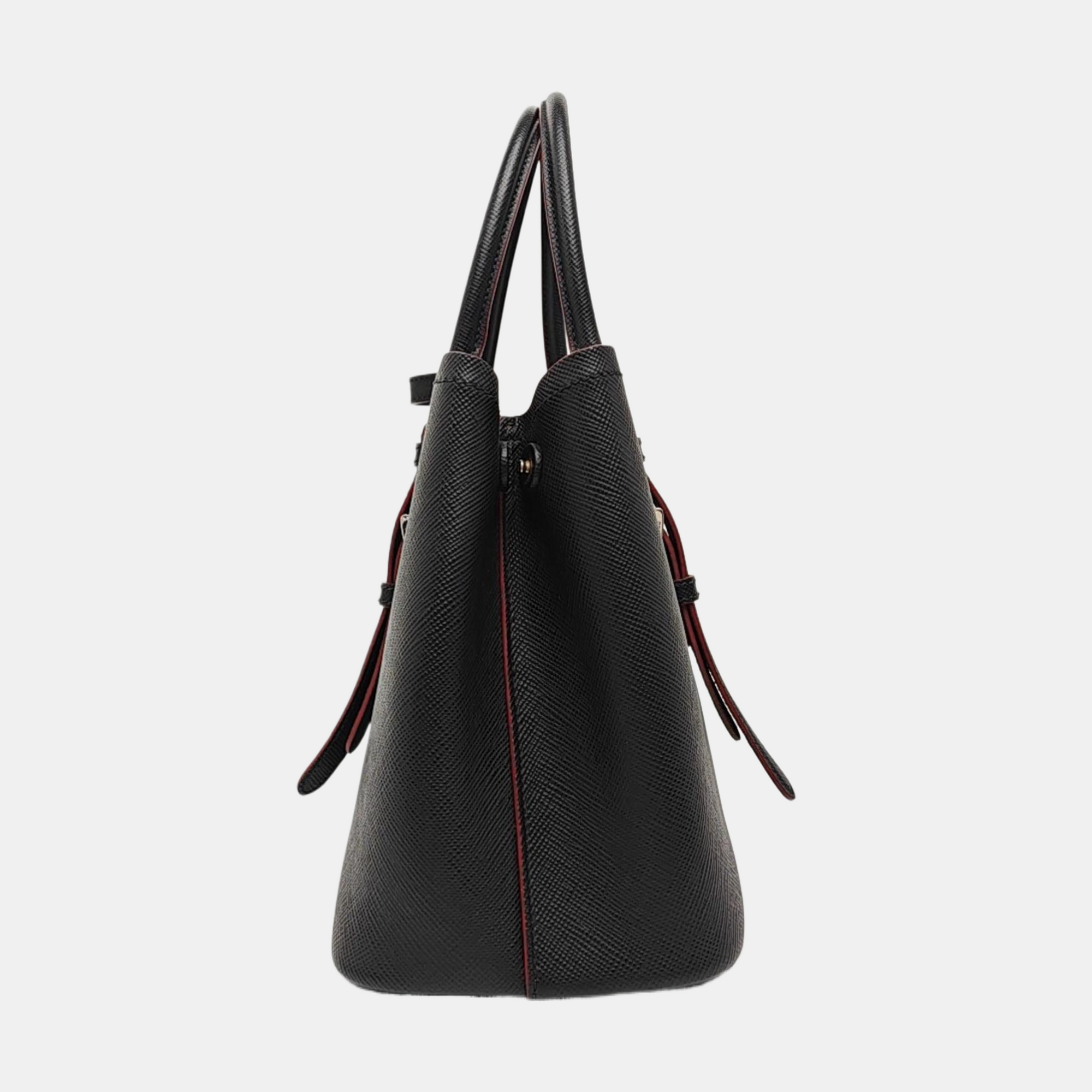 Denim Small Saffiano Calfskin Black